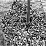 Lancashire Fusiliers on the boat to Gallipoli