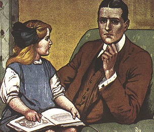 Cropped image from Government poster asking Daddy, What Did You Do in the Great War